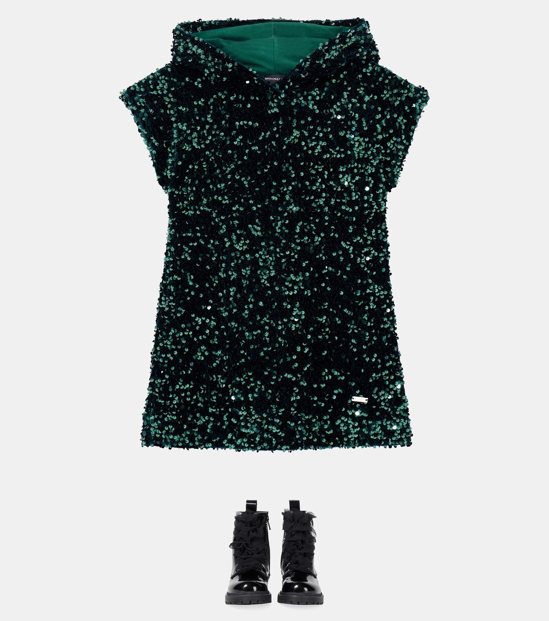 Shearling-lined patent leather boots  | Monnalisa