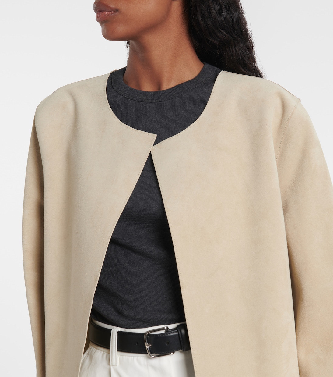 Mantel aus Veloursleder | Toteme