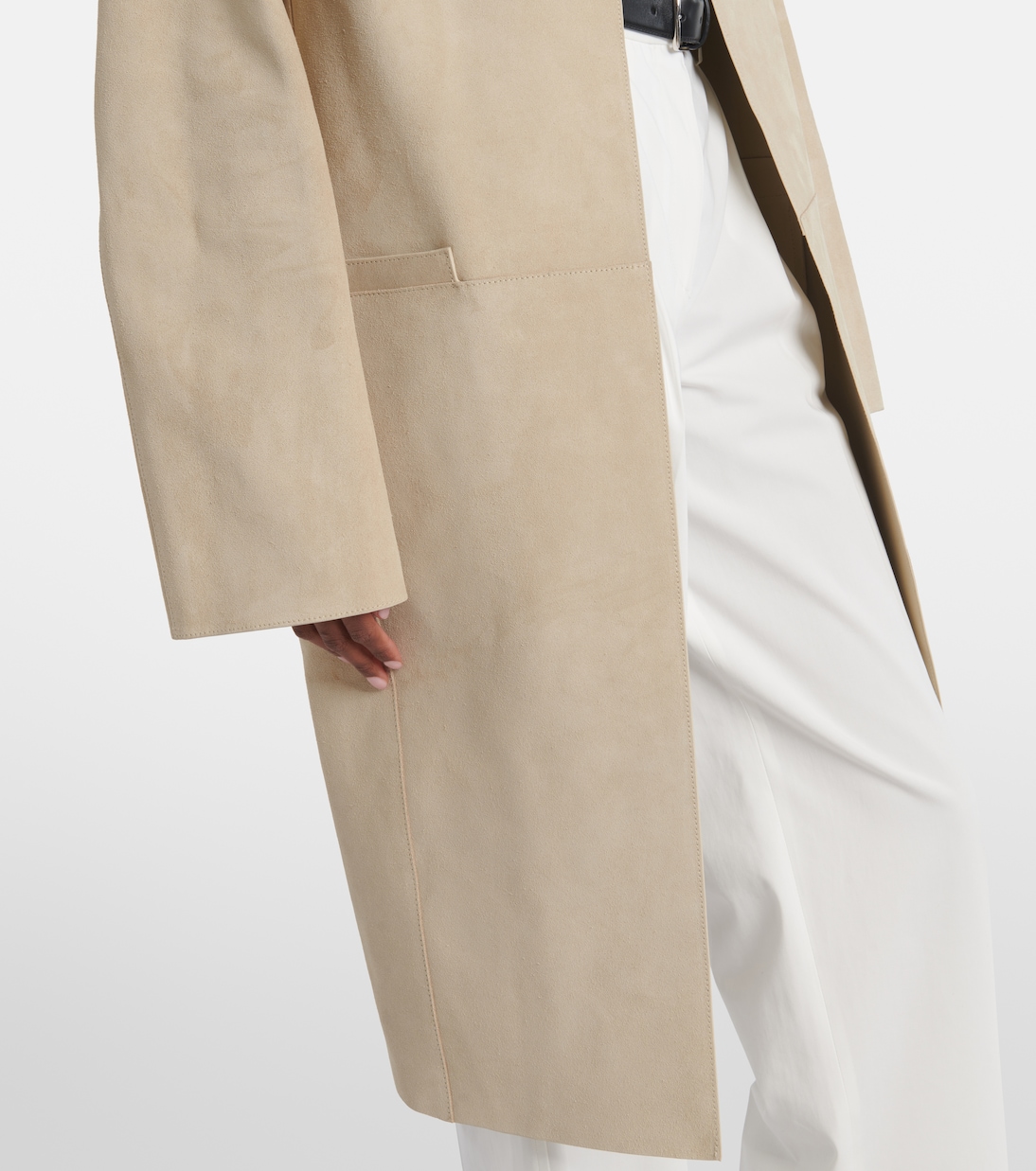 Mantel aus Veloursleder | Toteme