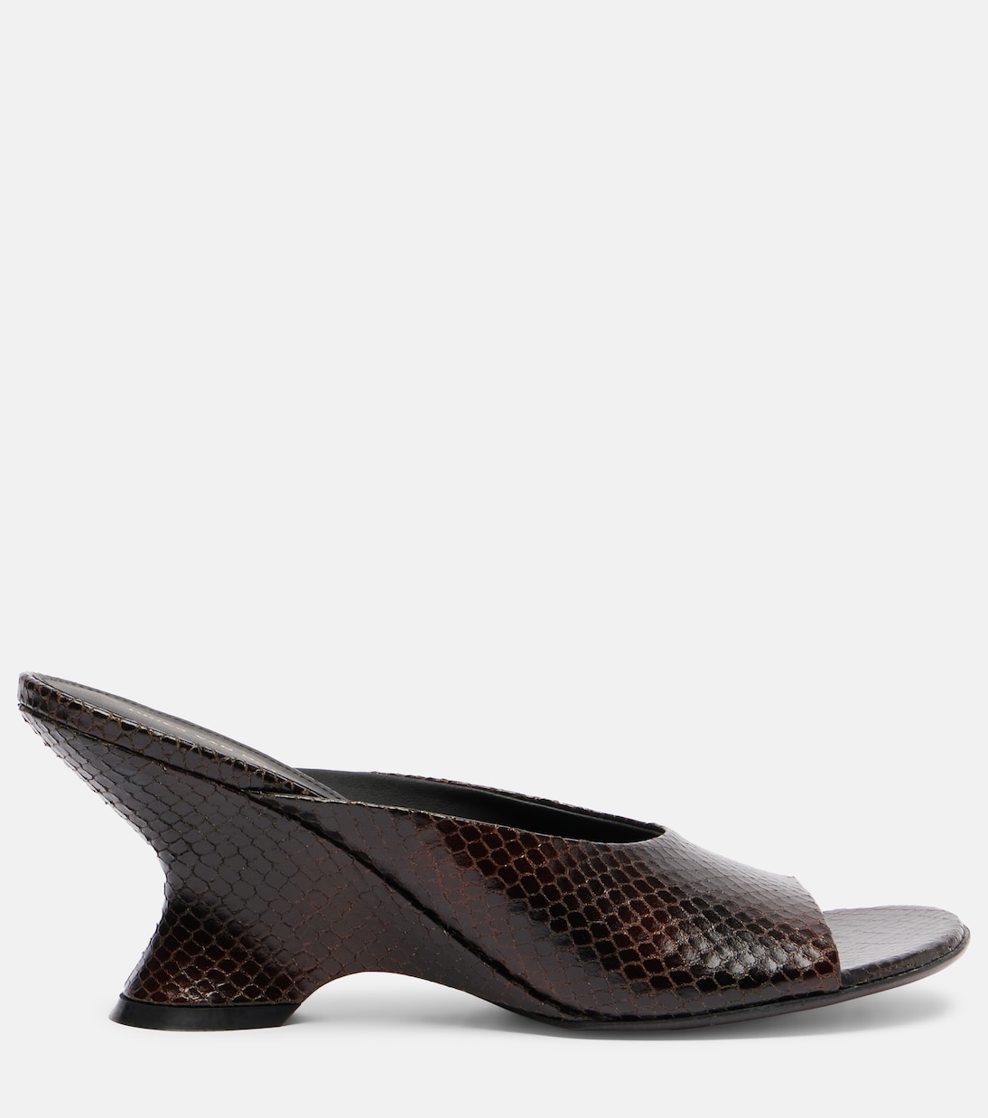 Wedge-Pantoletten 75 aus Leder | Dries Van Noten
