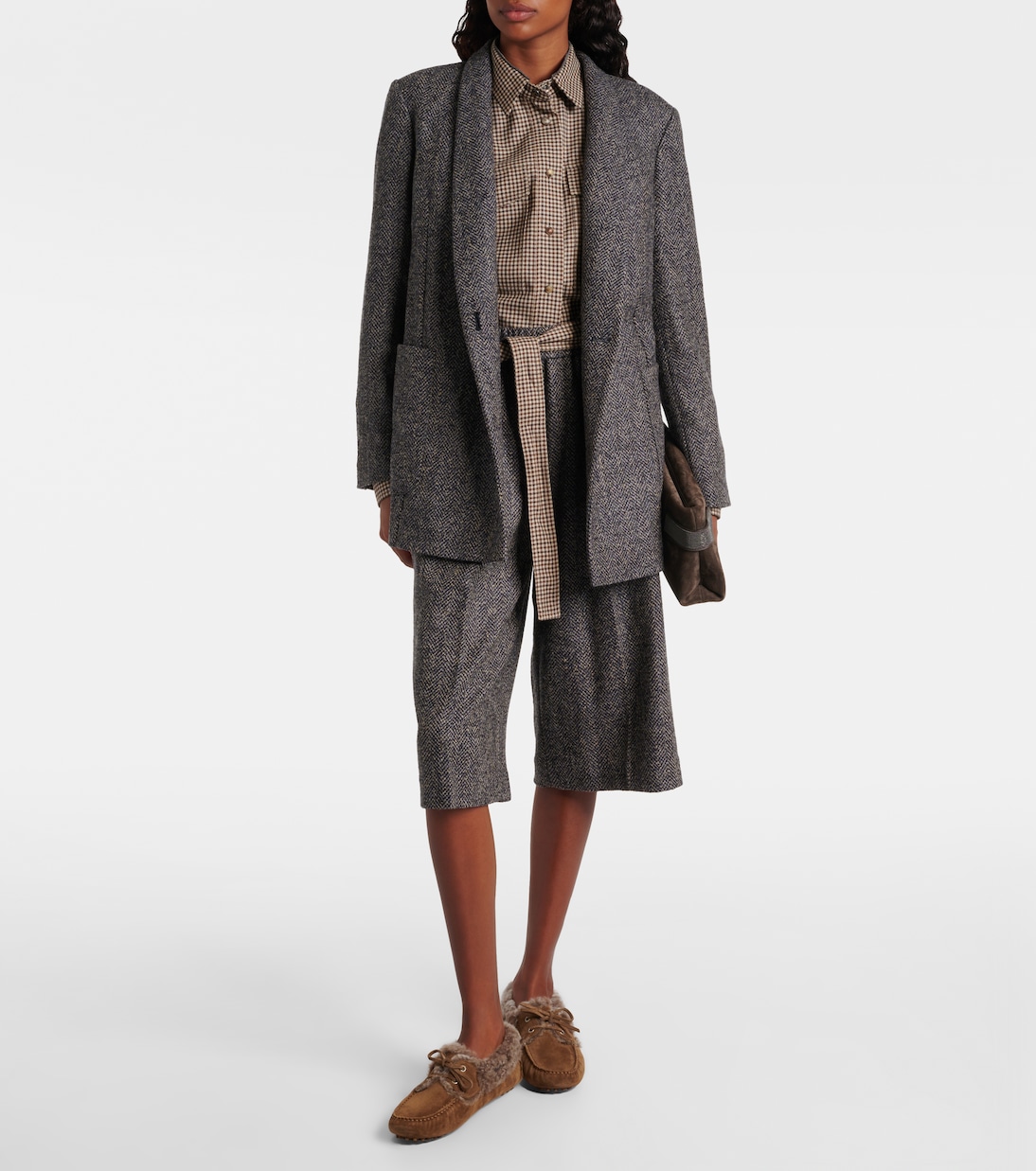 Mokassins Monili aus Veloursleder | Brunello Cucinelli