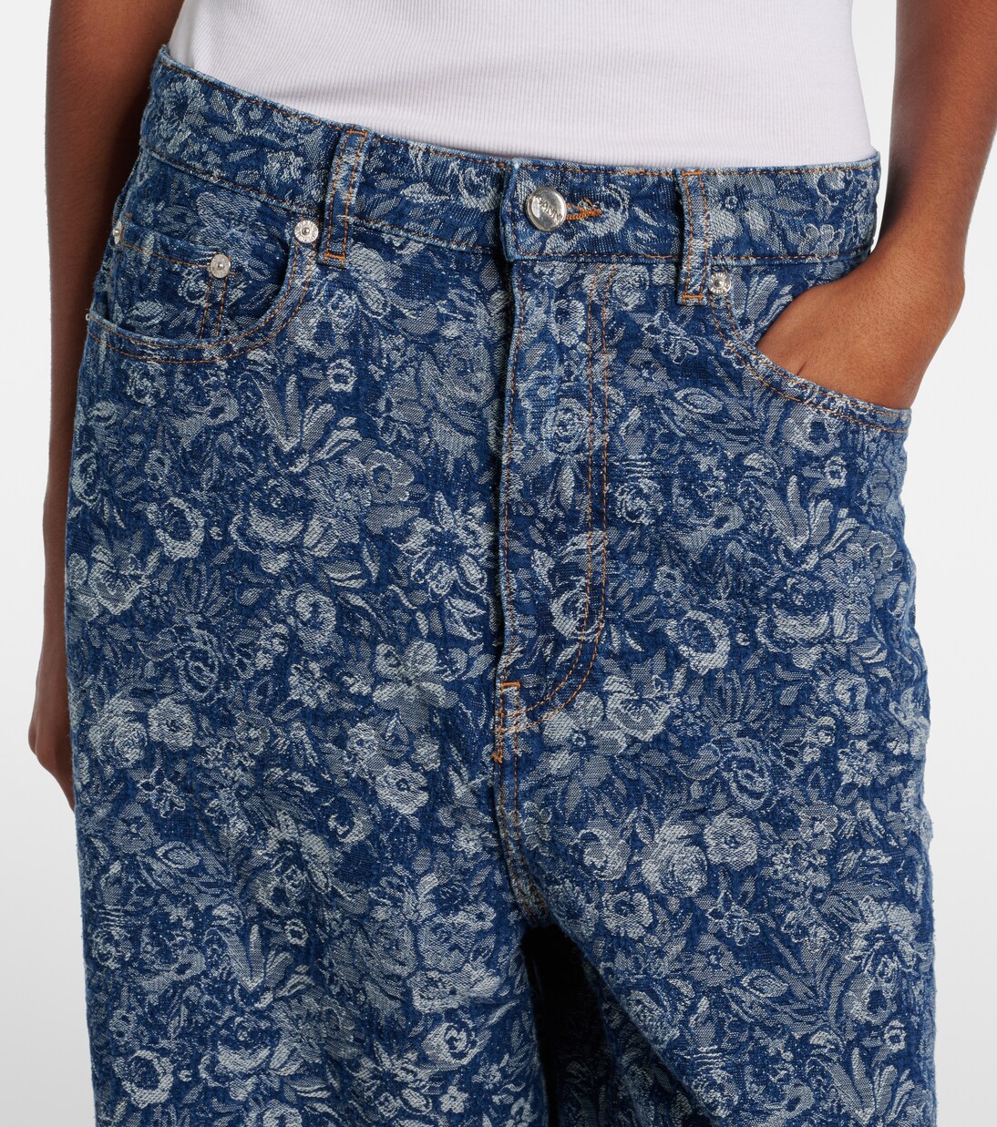 Wide-Leg Jeans Tapestry | Ganni