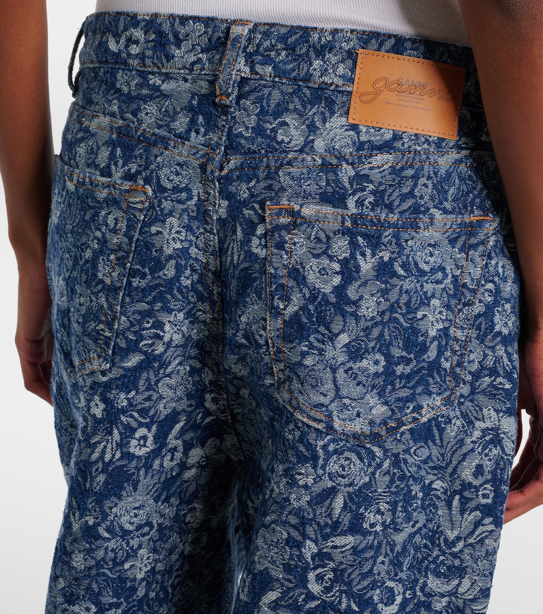 Wide-Leg Jeans Tapestry | Ganni