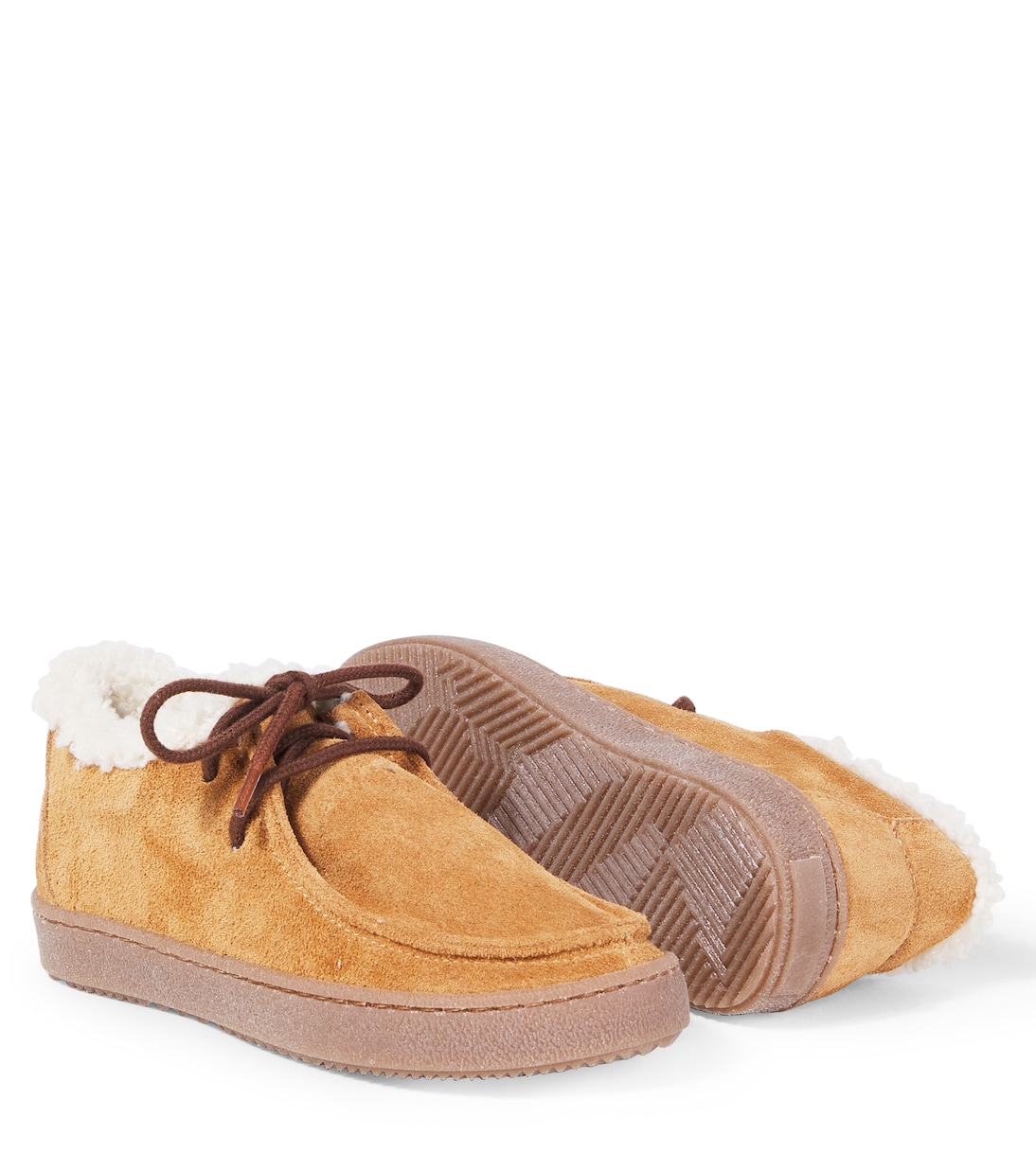 Shearling-lined suede moccasins | PèPè