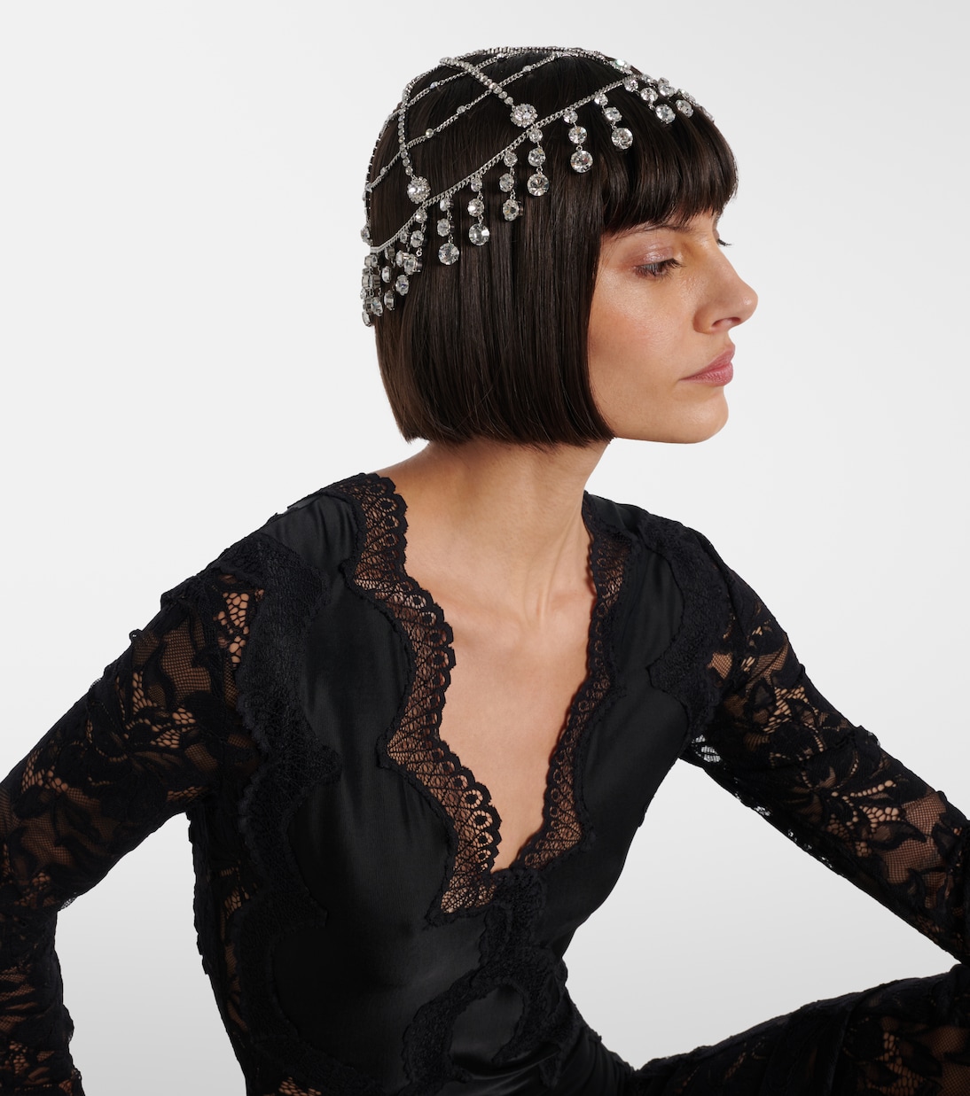 Crystal-embellished headband | Rabanne