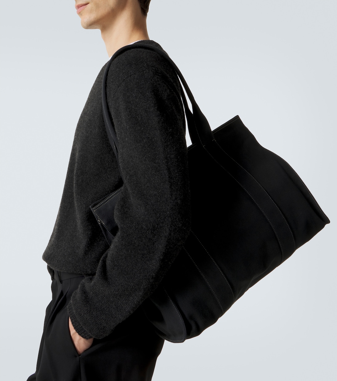 Sisal canvas tote bag | The Row