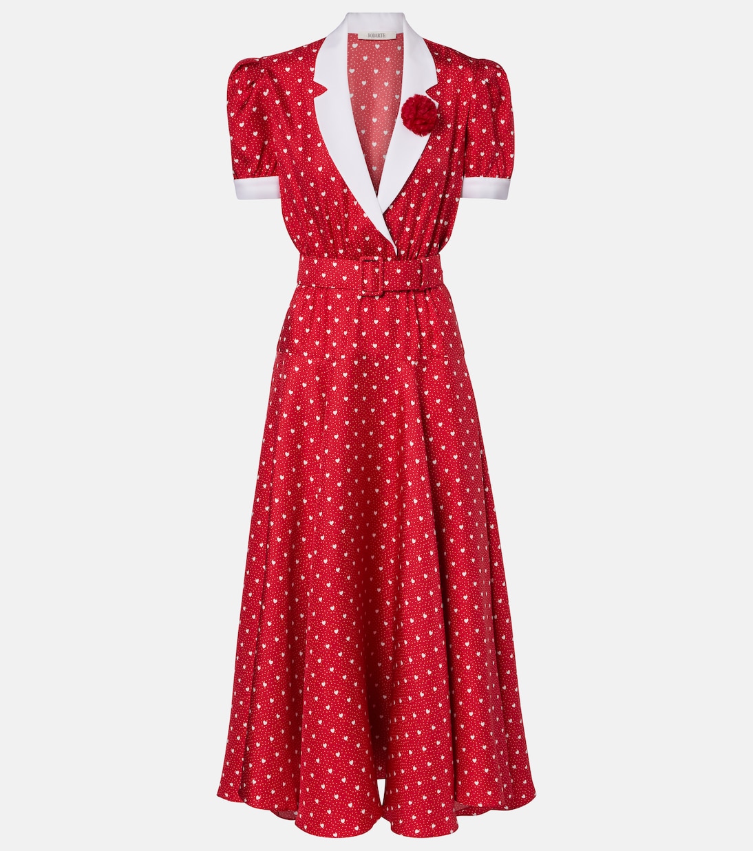 Midikleid aus Seiden-Twill | Rodarte