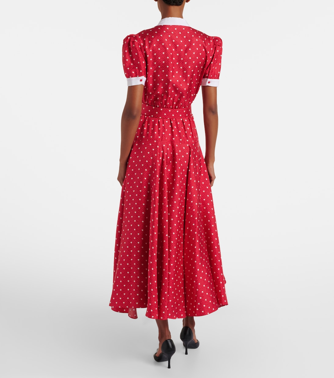 Midikleid aus Seiden-Twill | Rodarte