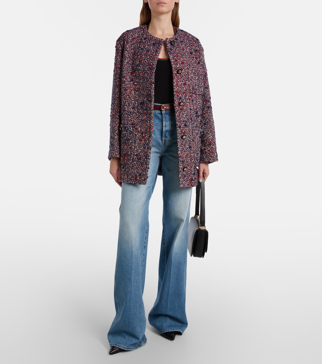 Top Web Stripe en coton mélangé | Gucci