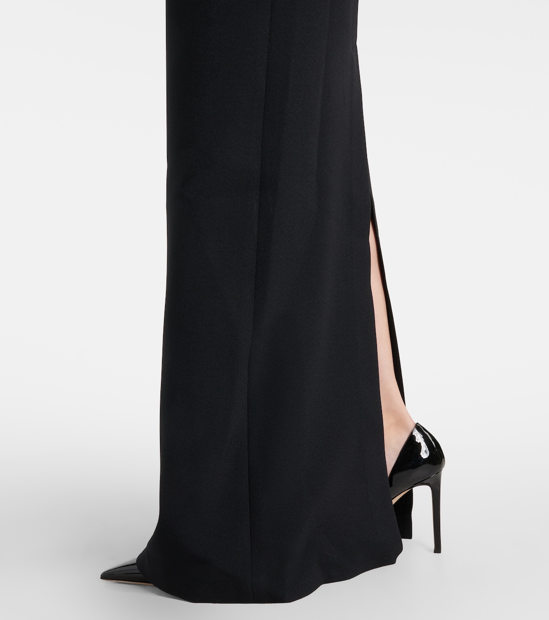 Ryan crystal-embellished ruffled crêpe gown | Safiyaa