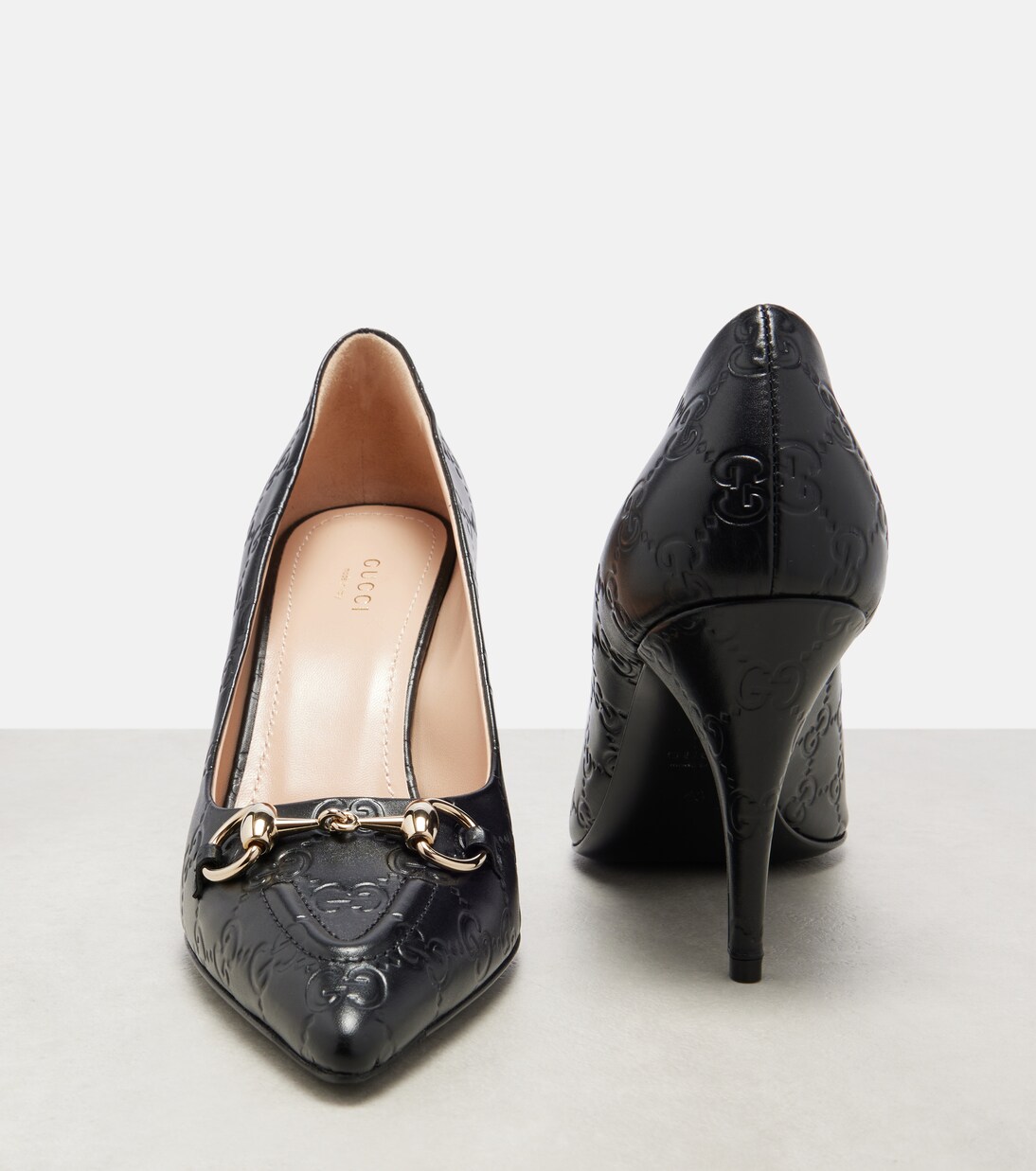 Pumps Erin GG Horsebit aus Leder | Gucci