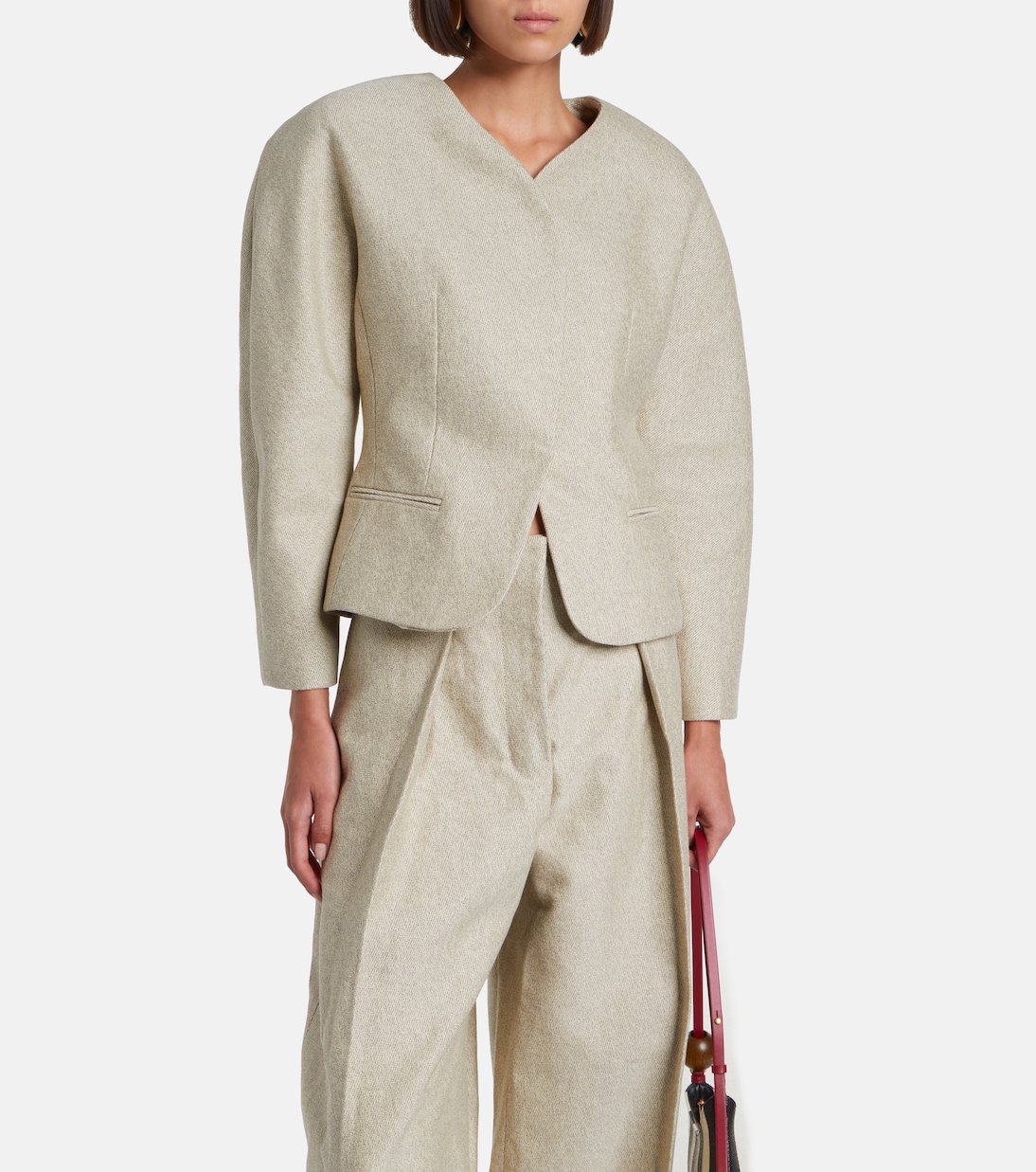 Jacke Ovalo aus Baumwolle und Leinen | Jacquemus