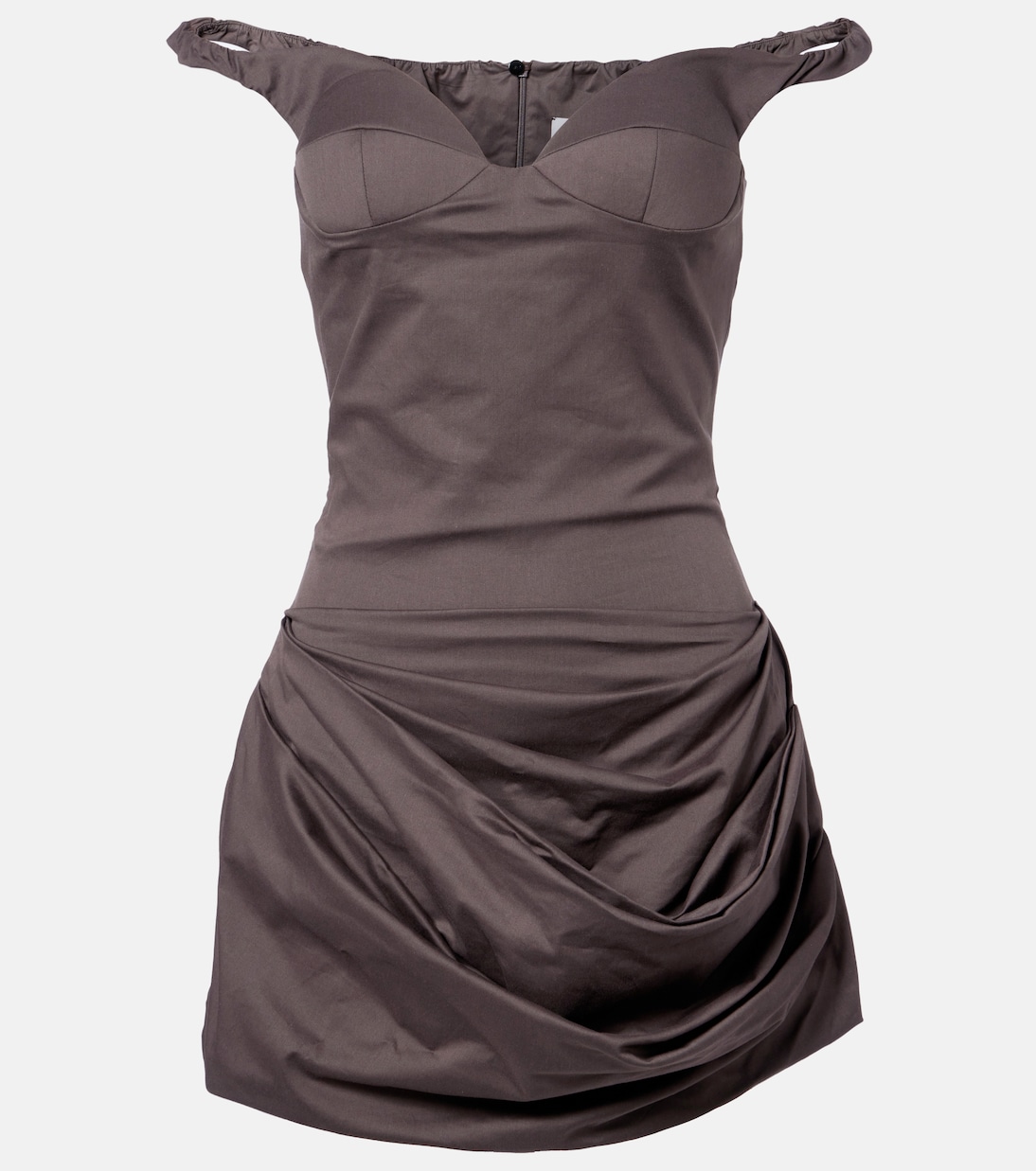 Off-Shoulder-Minikleid aus einem Baumwollgemisch | Magda Butrym