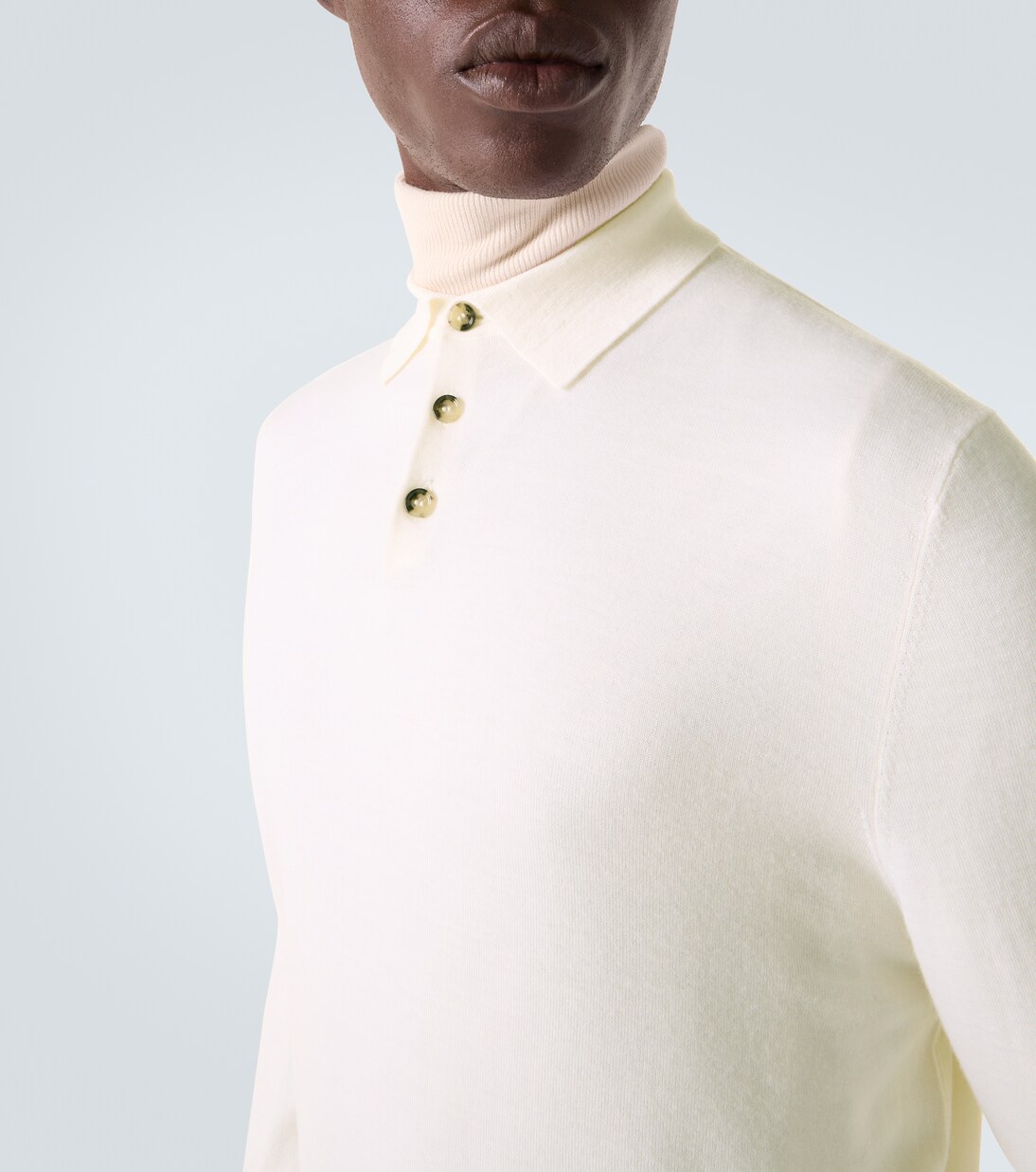 Virgin wool polo sweater | Allude