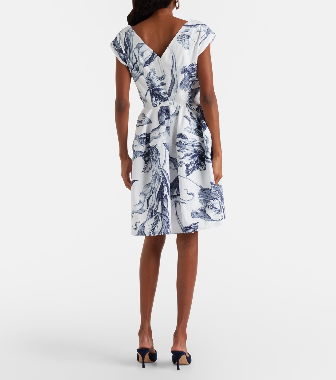 Robe en coton à fleurs | Erdem