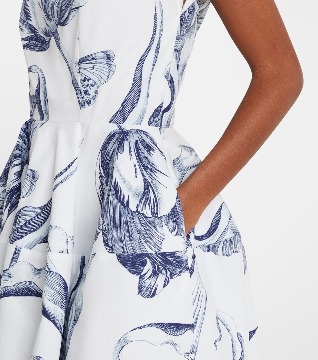 Robe en coton à fleurs | Erdem