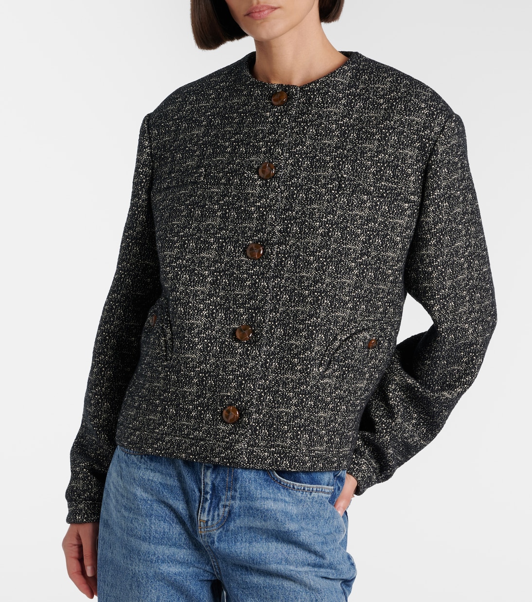 Veste Antalya mélange en coton mélangé | Blazé Milano