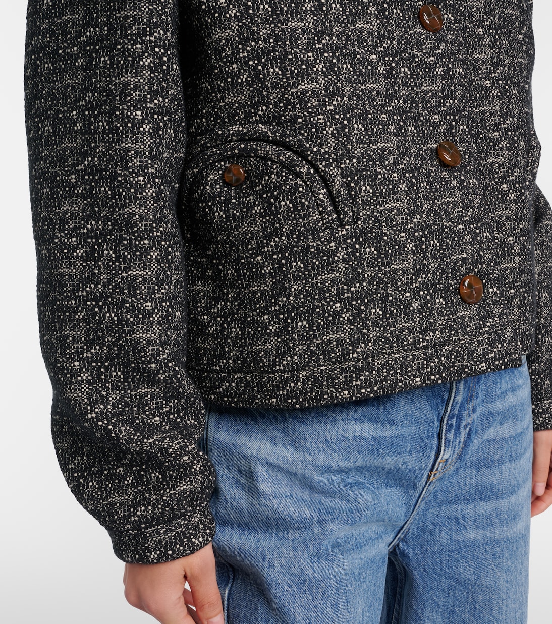 Veste Antalya mélange en coton mélangé | Blazé Milano