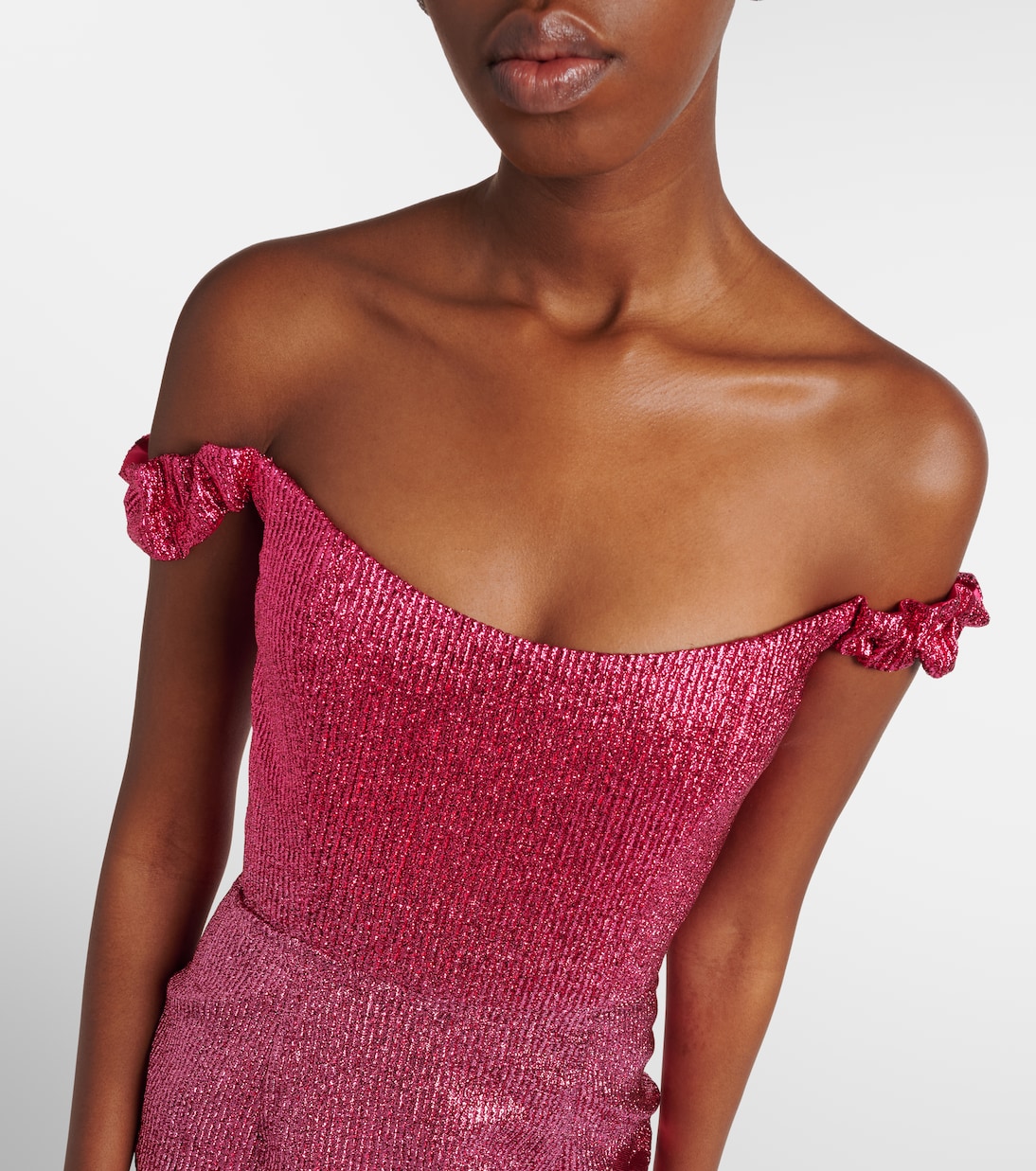Bustier-Kleid Amina aus Lamé | Markarian