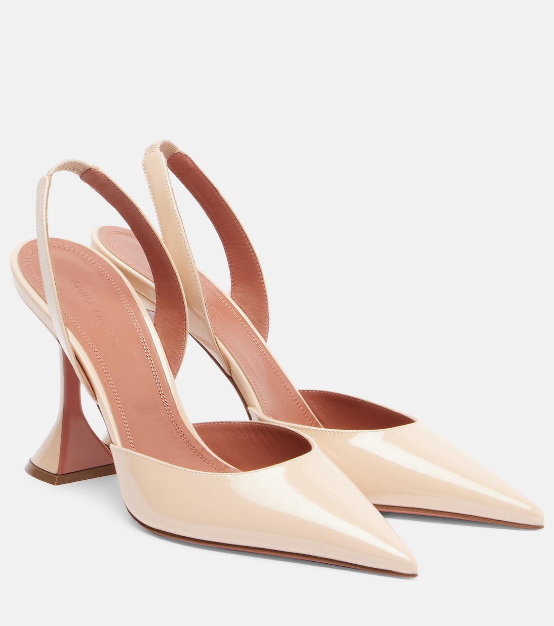 Pumps slingback Holli 95 in vernice | Amina Muaddi