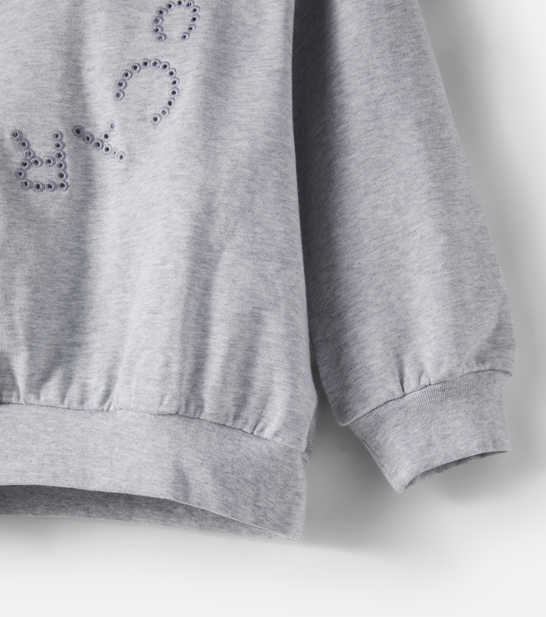 Sudadera de algodón con logo bordado | Stella McCartney Kids