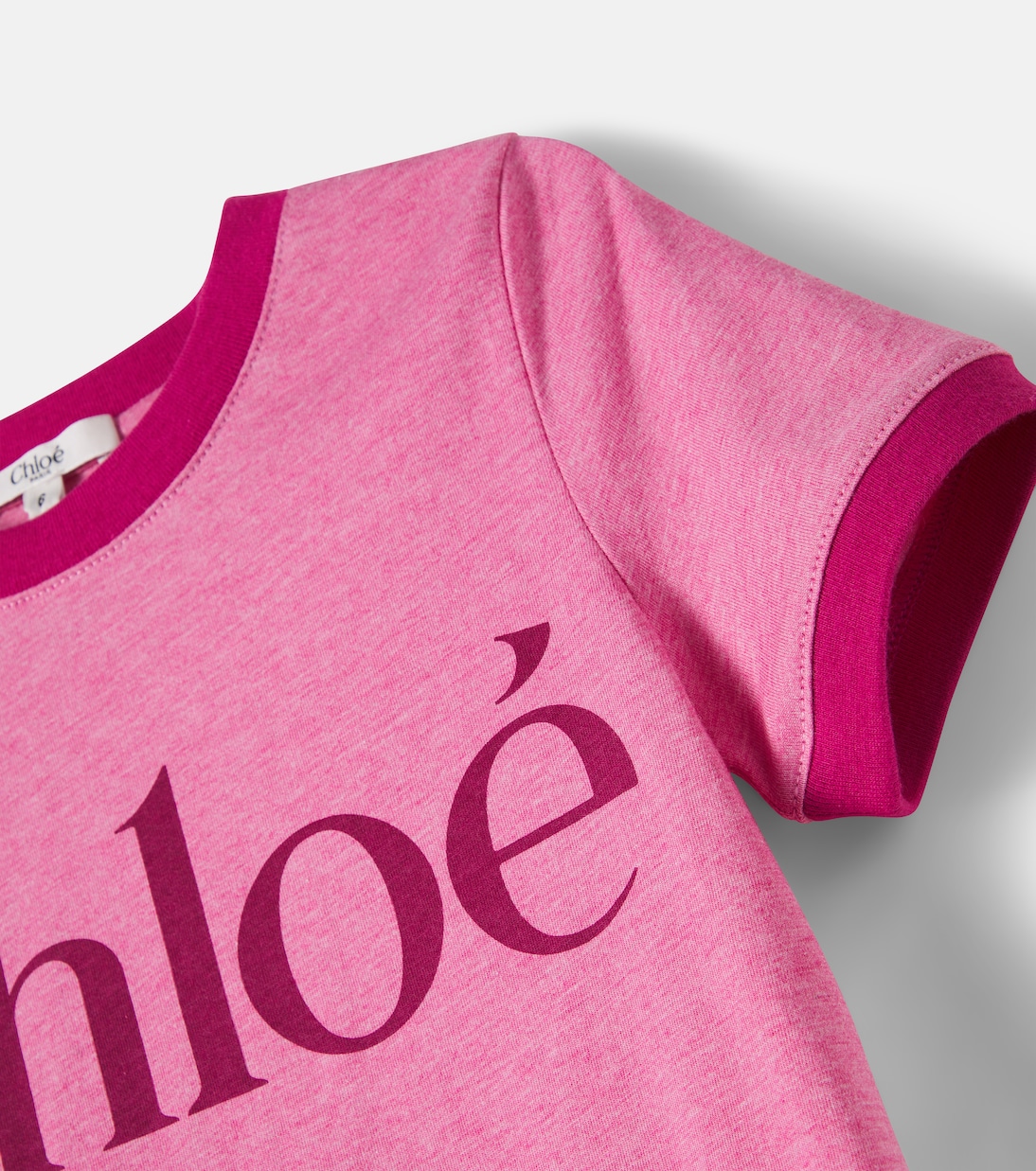 T-shirt en coton à logo | Chloé Kids