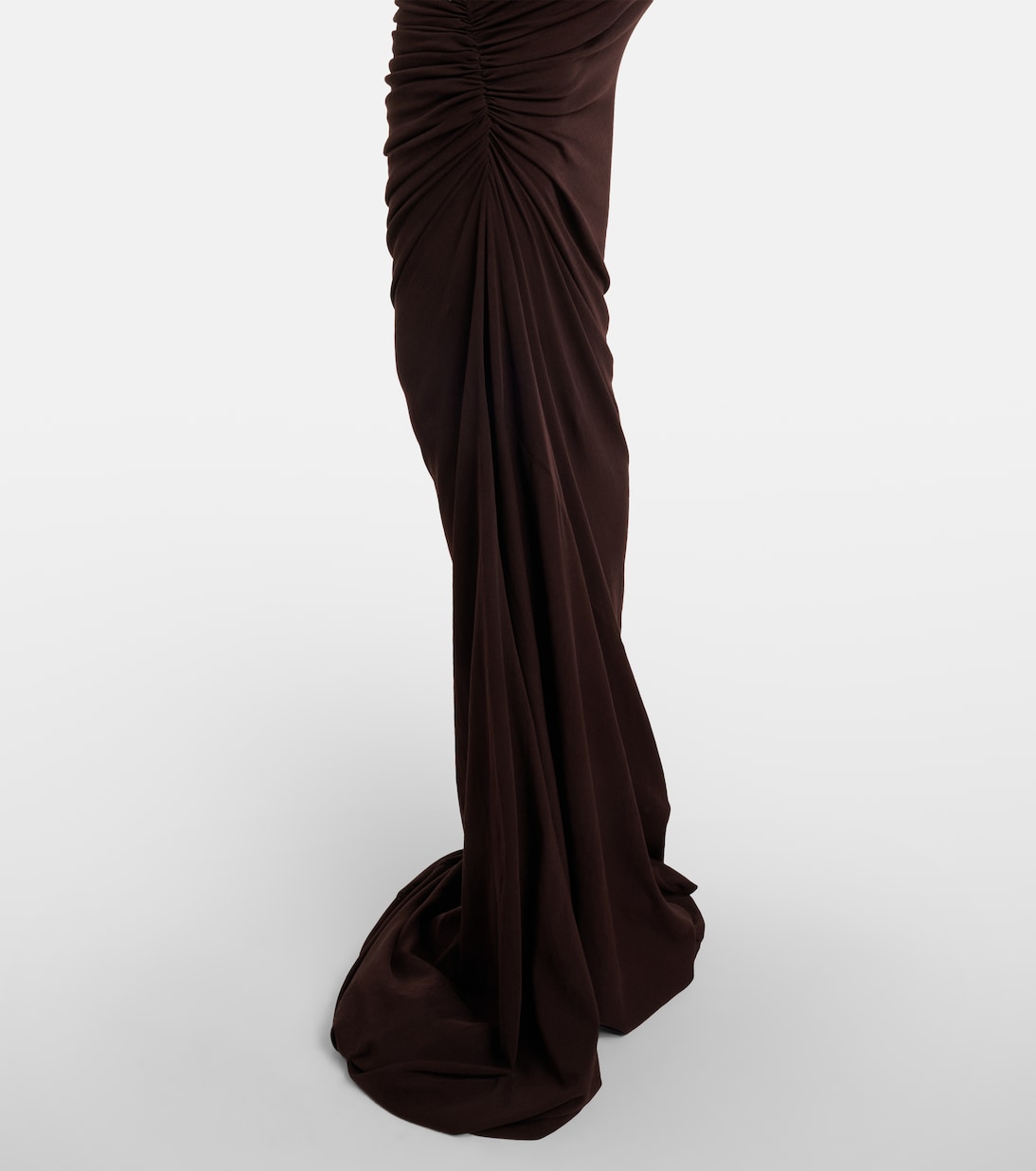 One-shoulder cotton-blend jersey gown | Entire Studios