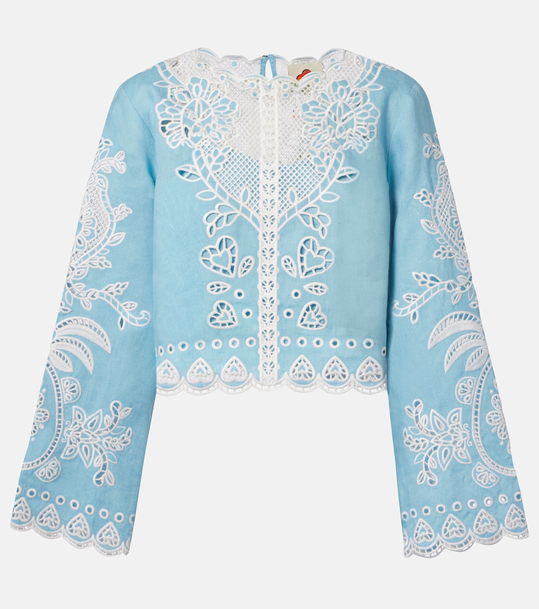 Top brodé en lin | Farm Rio