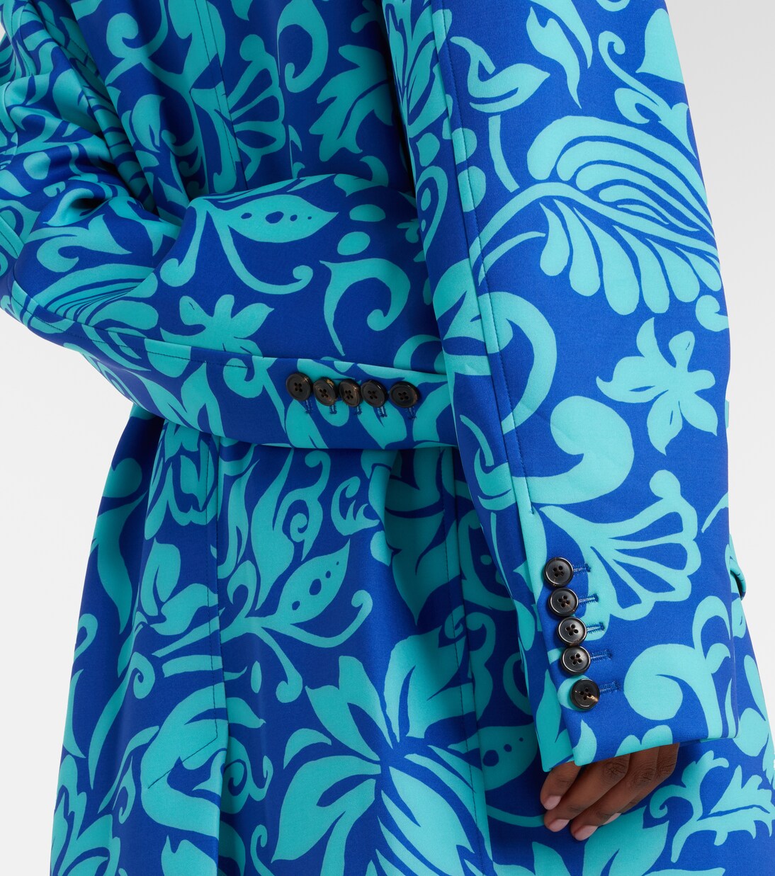 Abrigo cruzado Rosea estampado | Dries Van Noten