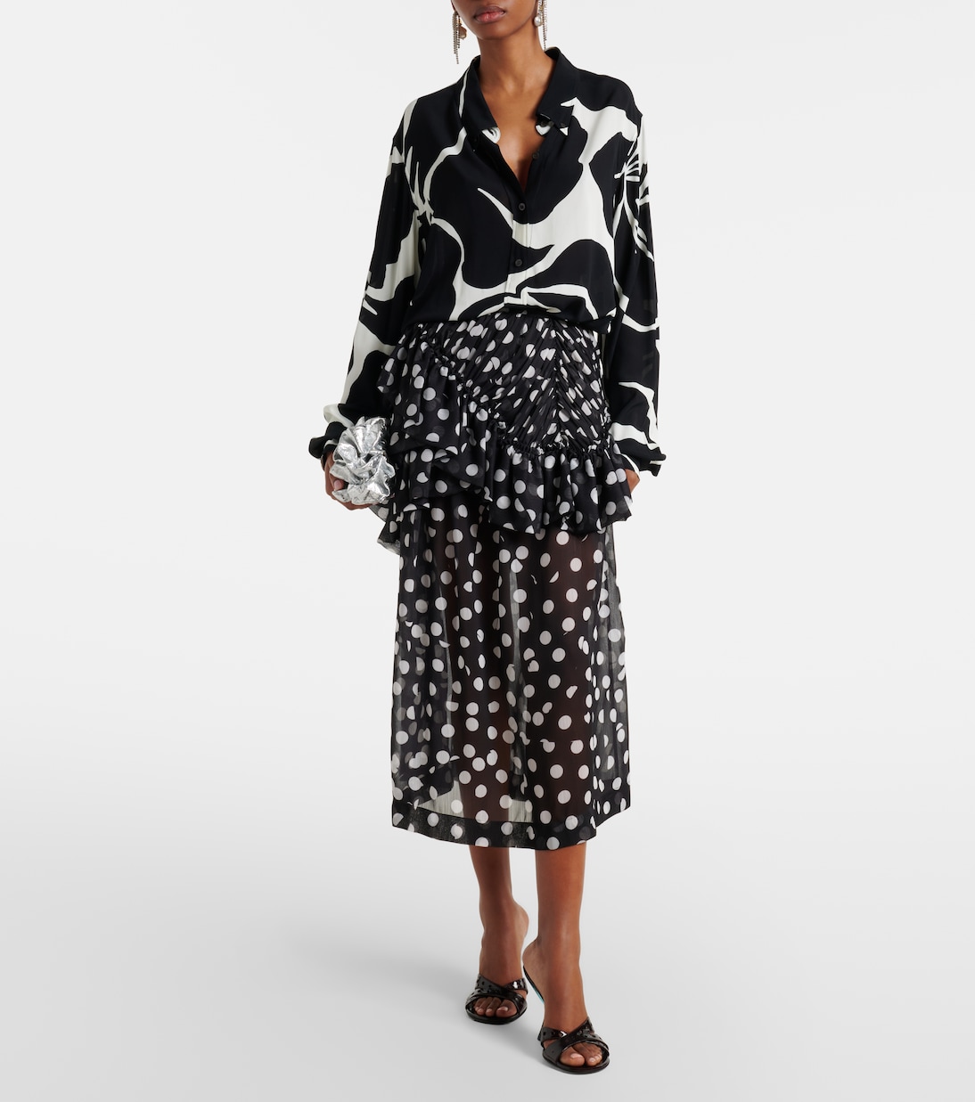 Midirock mit Polka-Dots | Dries Van Noten