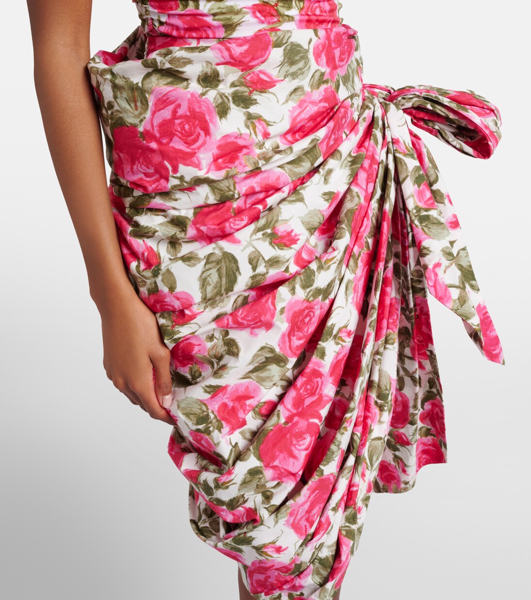 Floral bow-detail cotton miniskirt  | Chloé