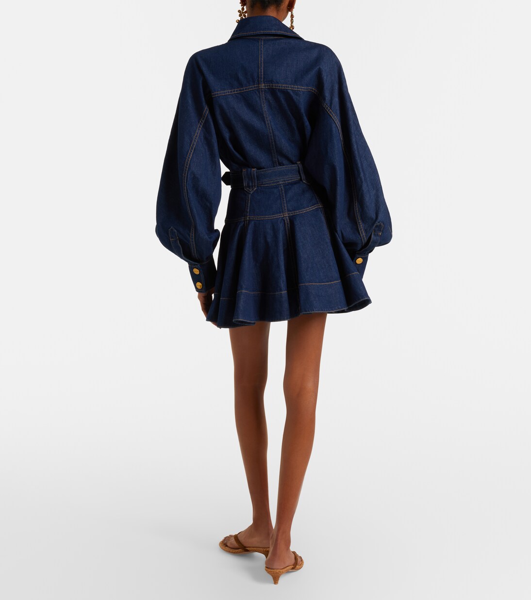 Robe Luna en denim | Zimmermann
