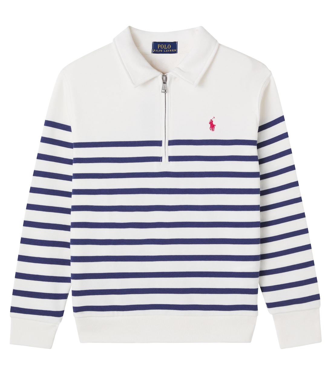 Sweat-shirt rayé en coton mélangé | Polo Ralph Lauren Kids