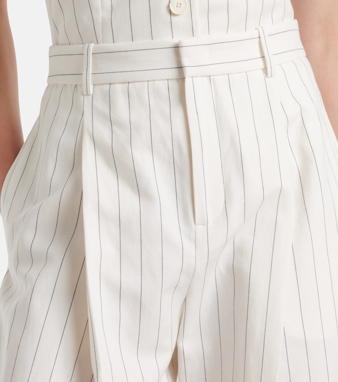 Harlo striped cotton, linen and wool pants | Ralph Lauren Collection