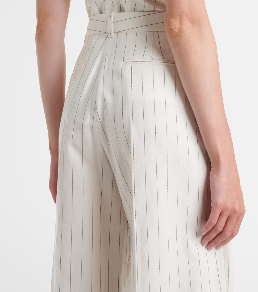 Harlo striped cotton, linen and wool pants | Ralph Lauren Collection