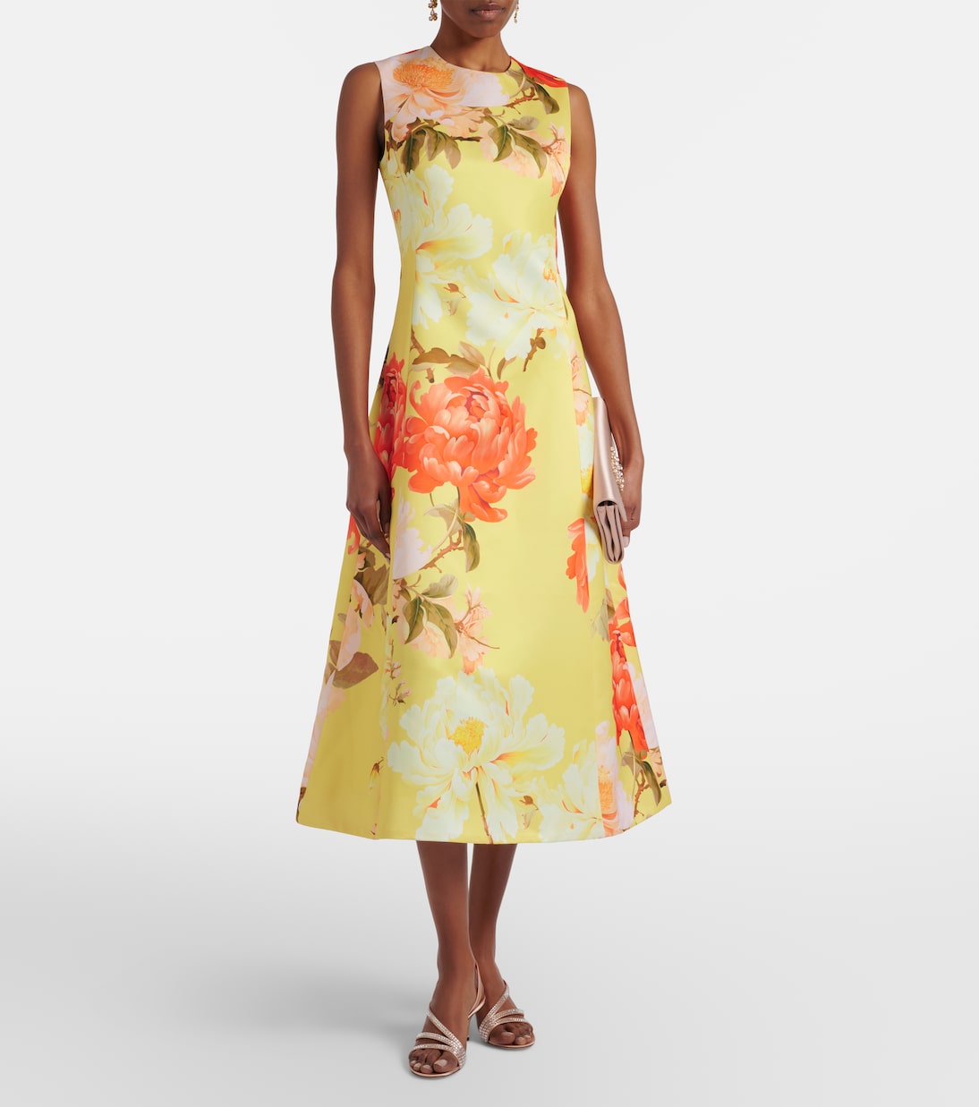 Cleo floral midi dress | Leo Lin