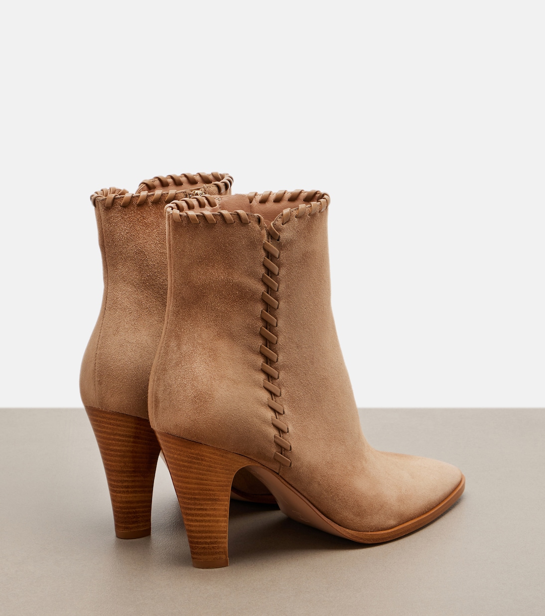 Ankle Boots aus Veloursleder und Leder | Gianvito Rossi