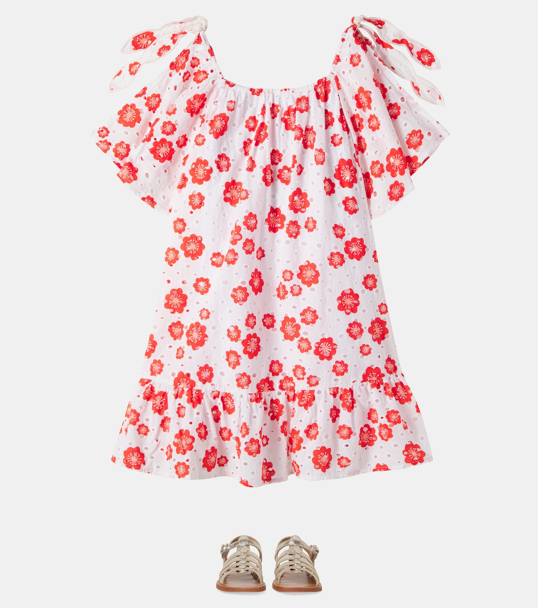 Abito Florinha in sangallo di cotone | Fábula