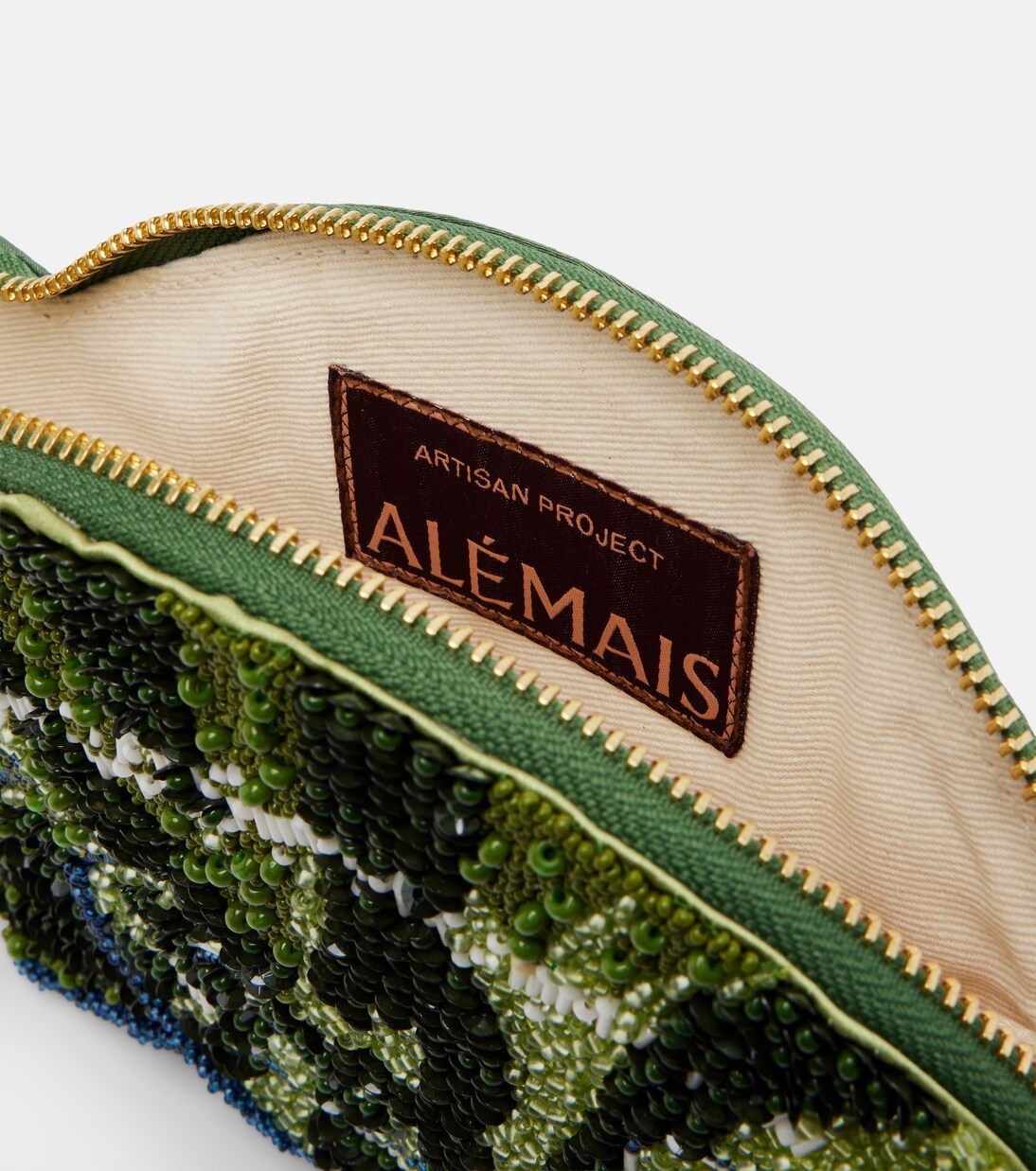 Chameleon Small beaded clutch | Alémais