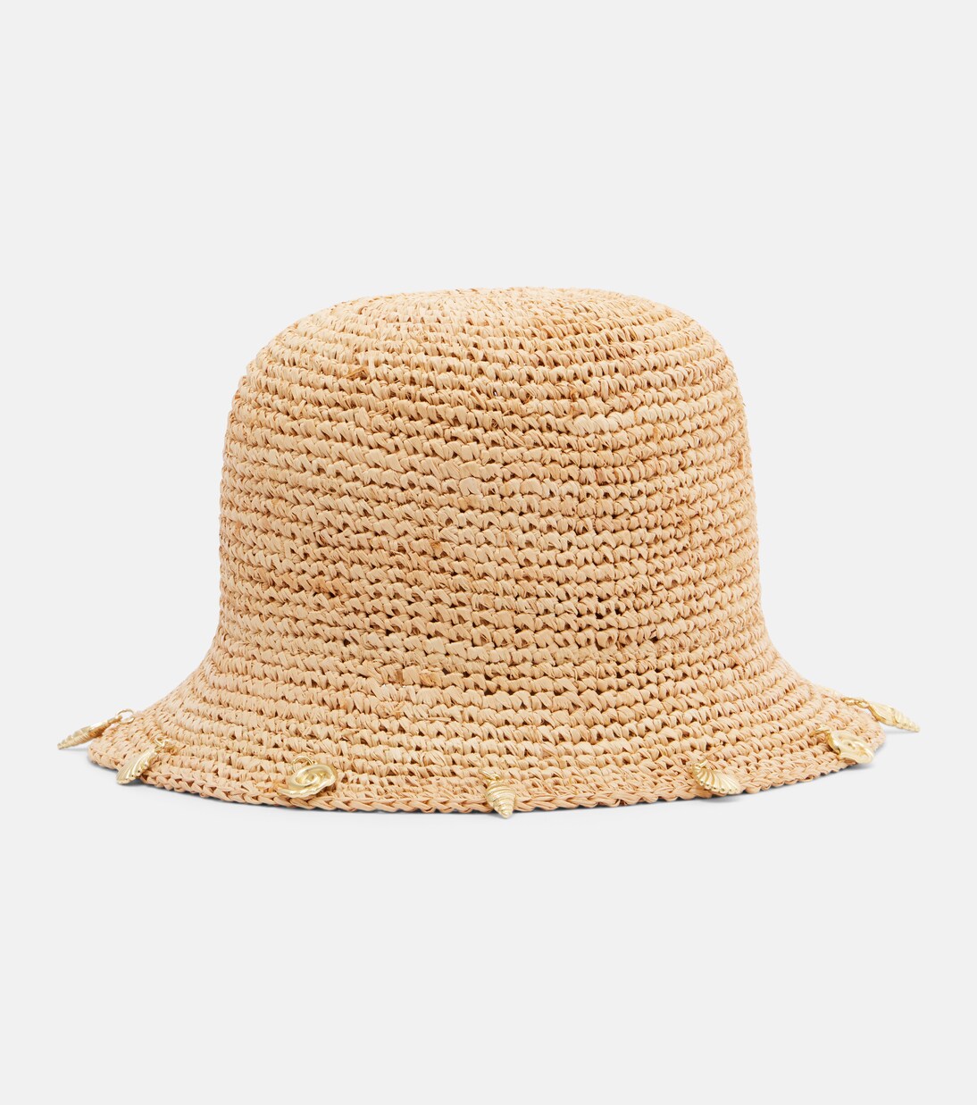 Embellished raffia bucket hat | Oséree