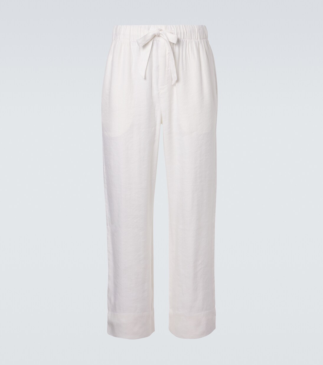 Luan linen-blend straight pants | Frescobol Carioca