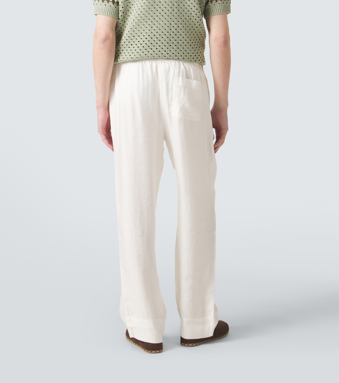 Luan linen-blend straight pants | Frescobol Carioca