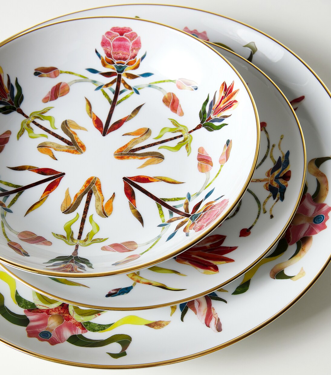 Grand Tour porcelain soup plate | L'Objet