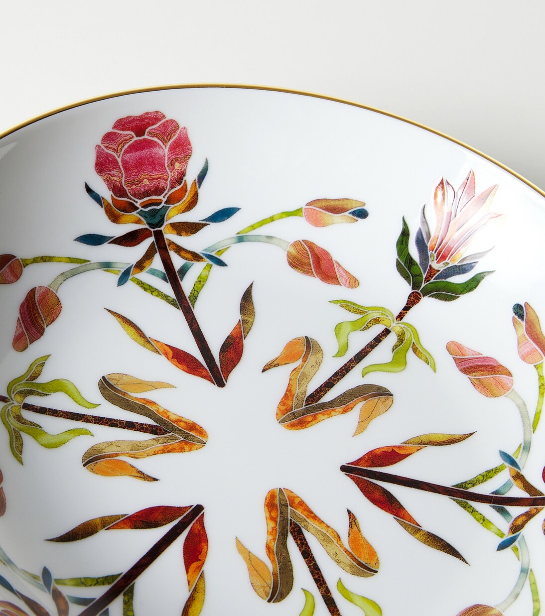 Grand Tour porcelain soup plate | L'Objet