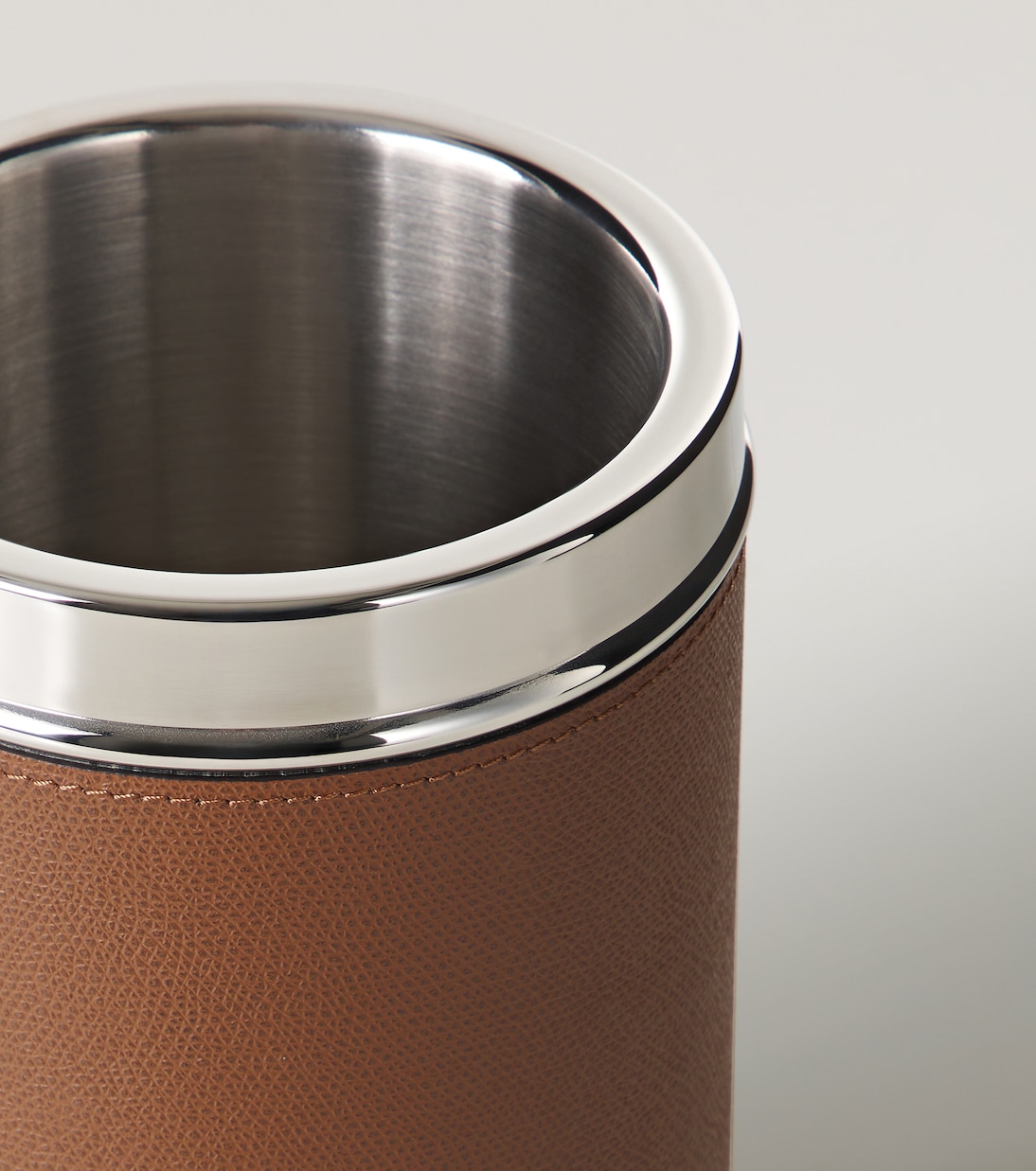 Ocean steel and leather bottle cooler | Giobagnara