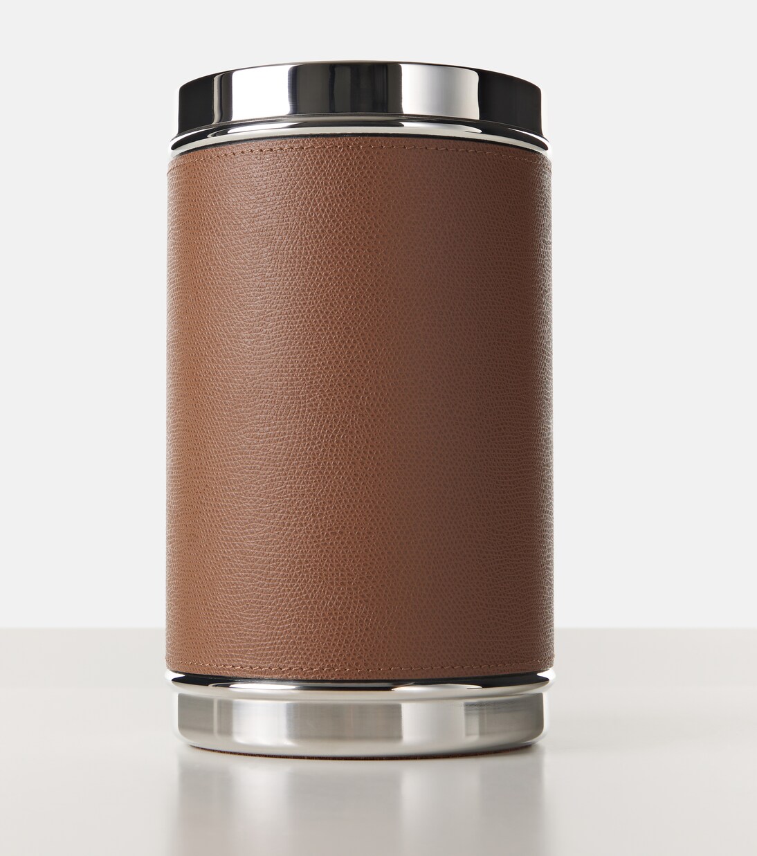 Ocean steel and leather bottle cooler | Giobagnara