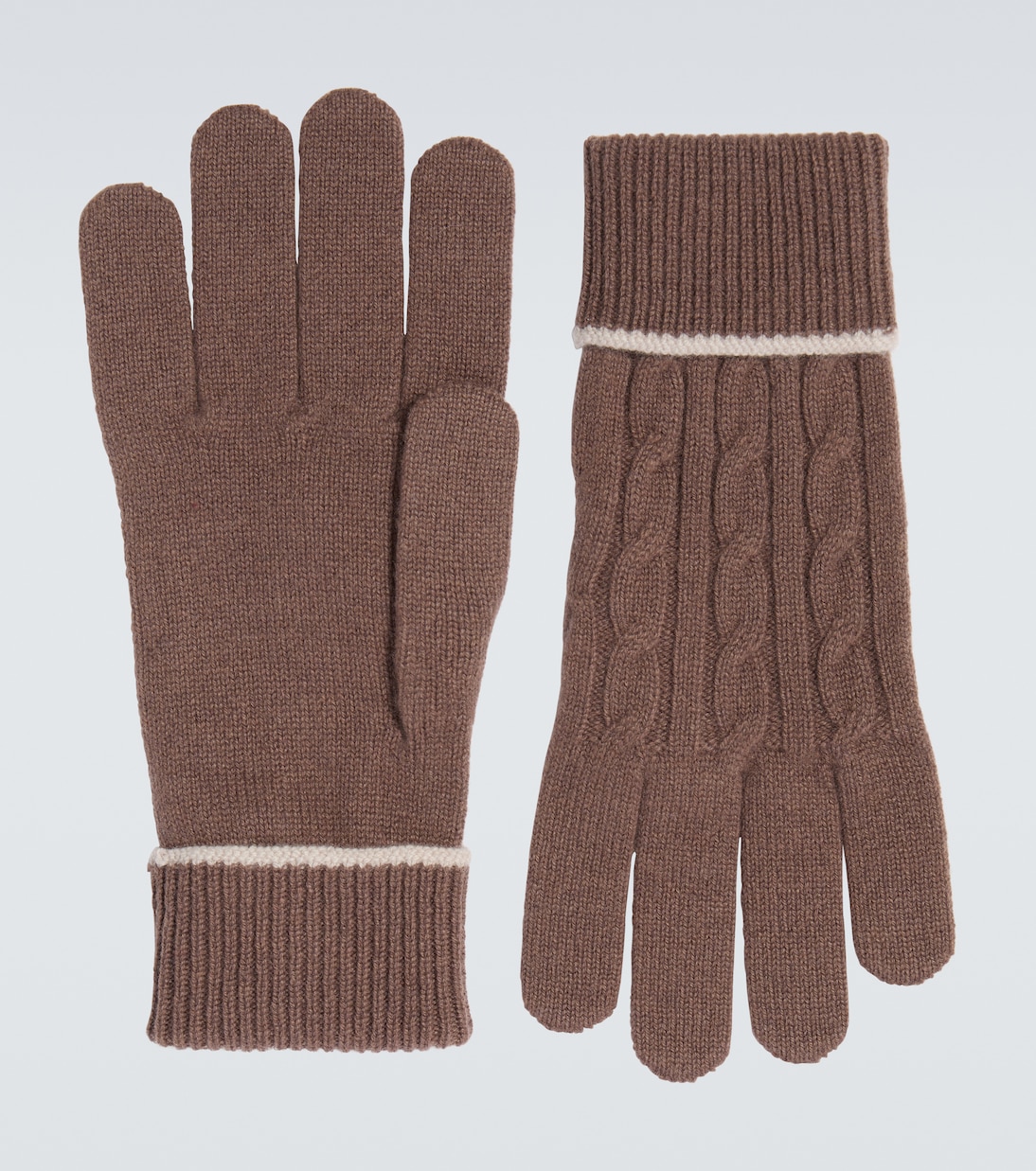 Cable-knit cashmere gloves | Eleventy
