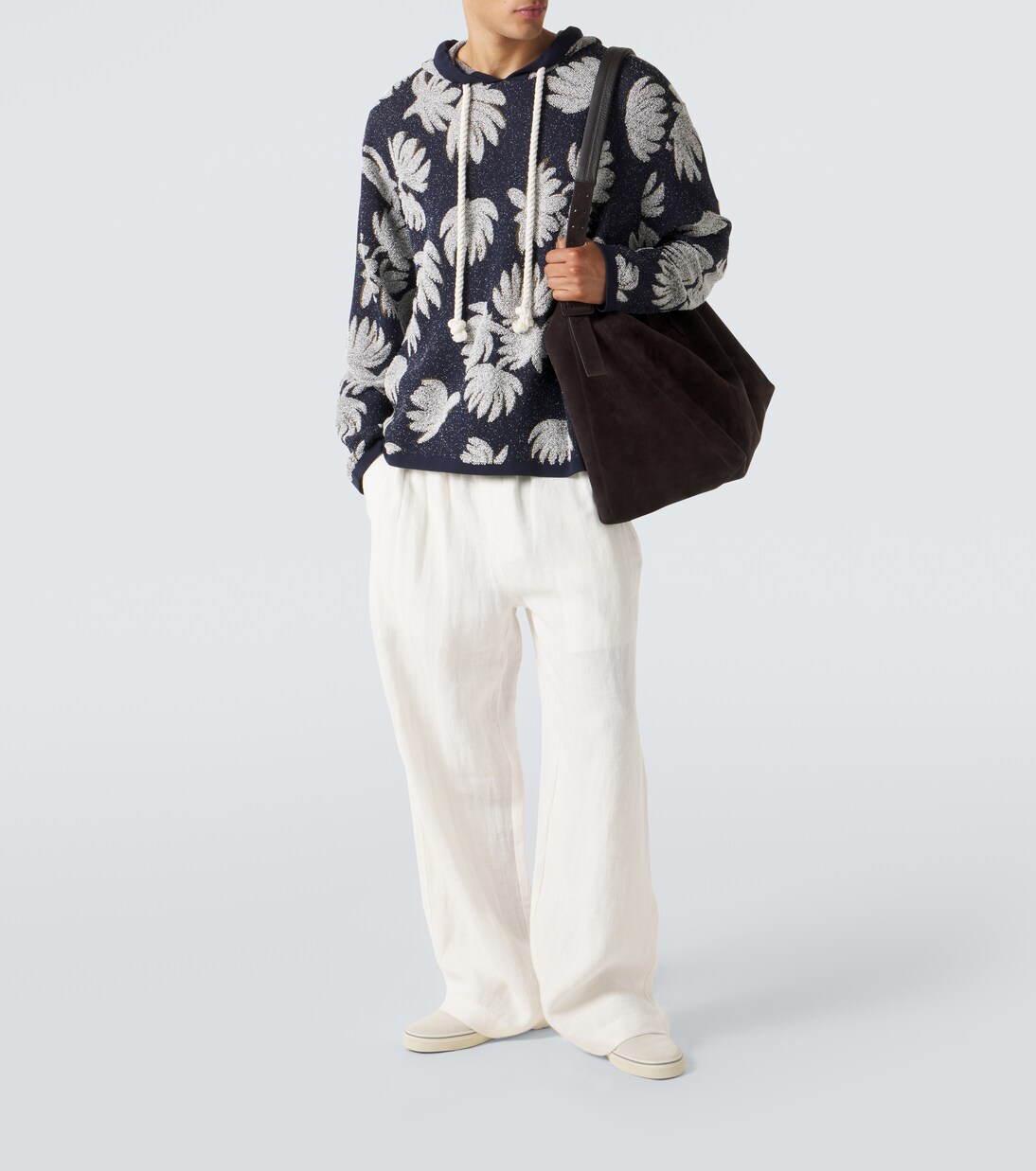 Jacquard terry hoodie | Commas