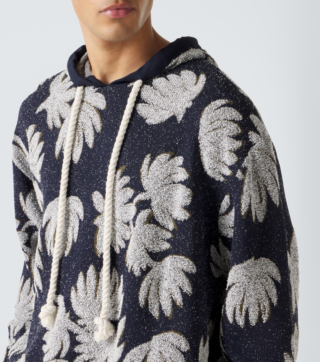 Jacquard terry hoodie | Commas