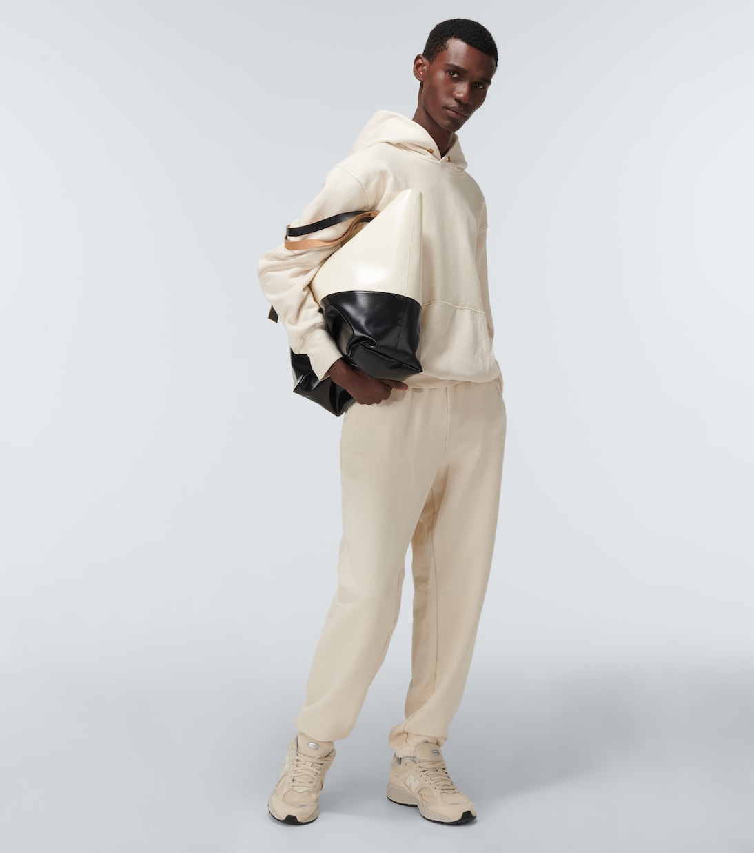 Cropped hooded sweatshirt | Les Tien